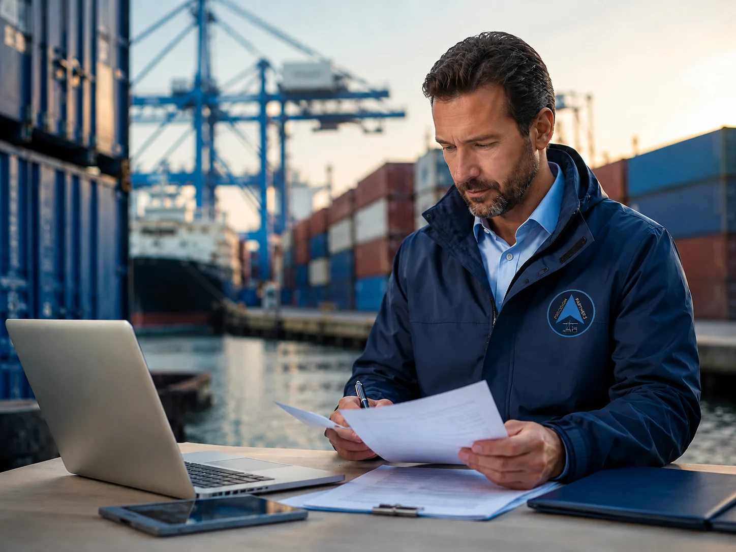 Loss adjusting professional reviewing claim documents
